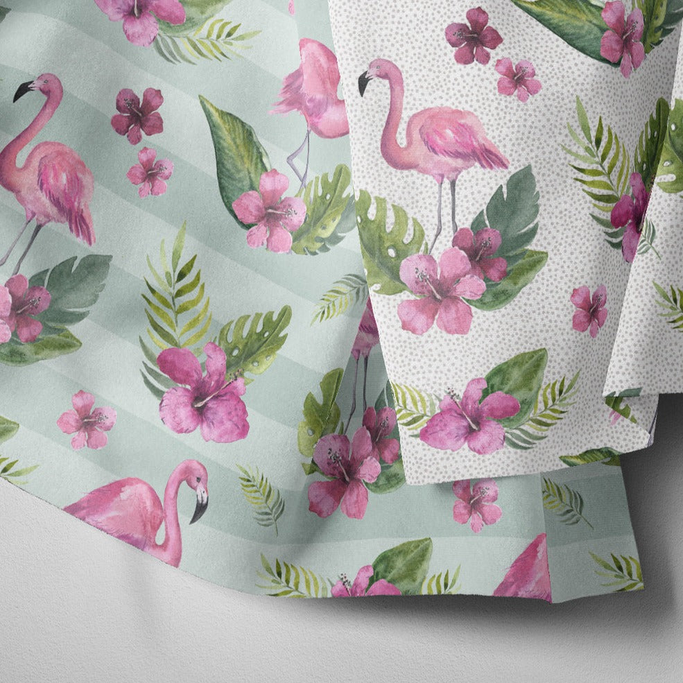 Flamingo jersey clearance fabric