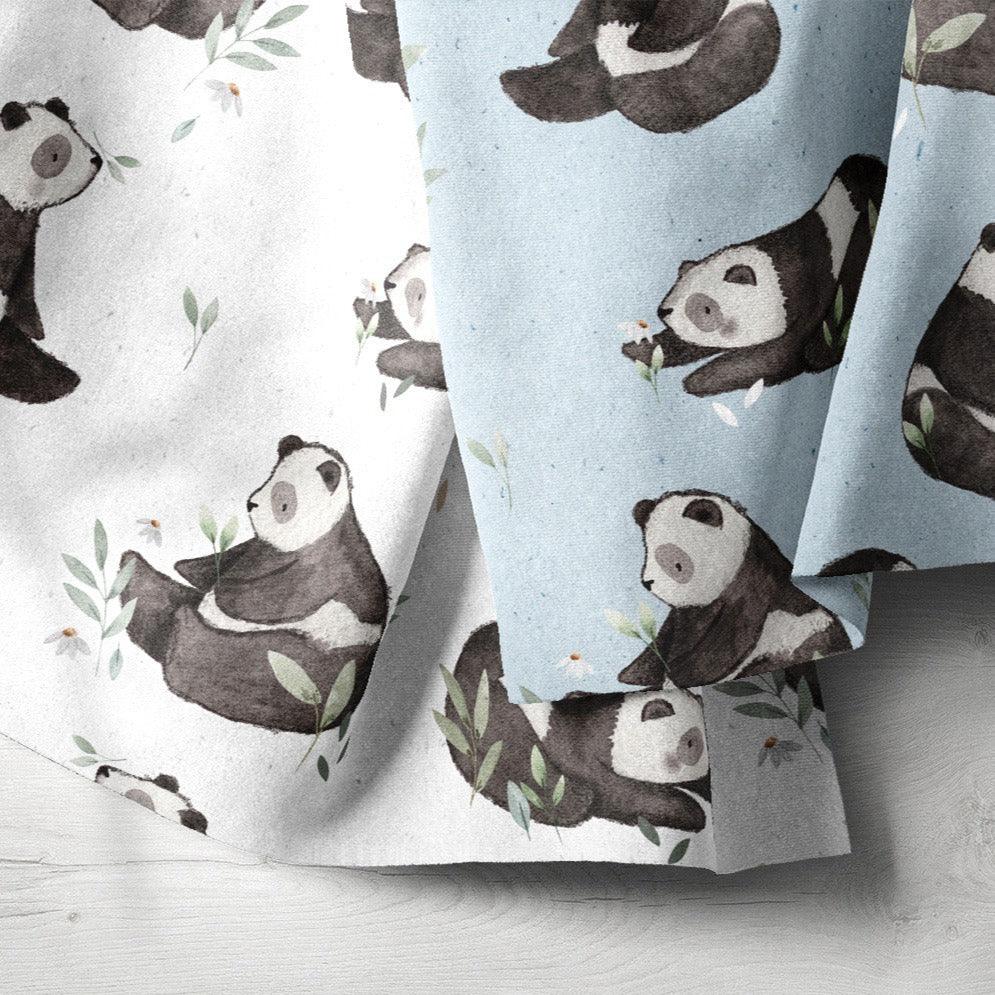 Panda jersey cheap fabric