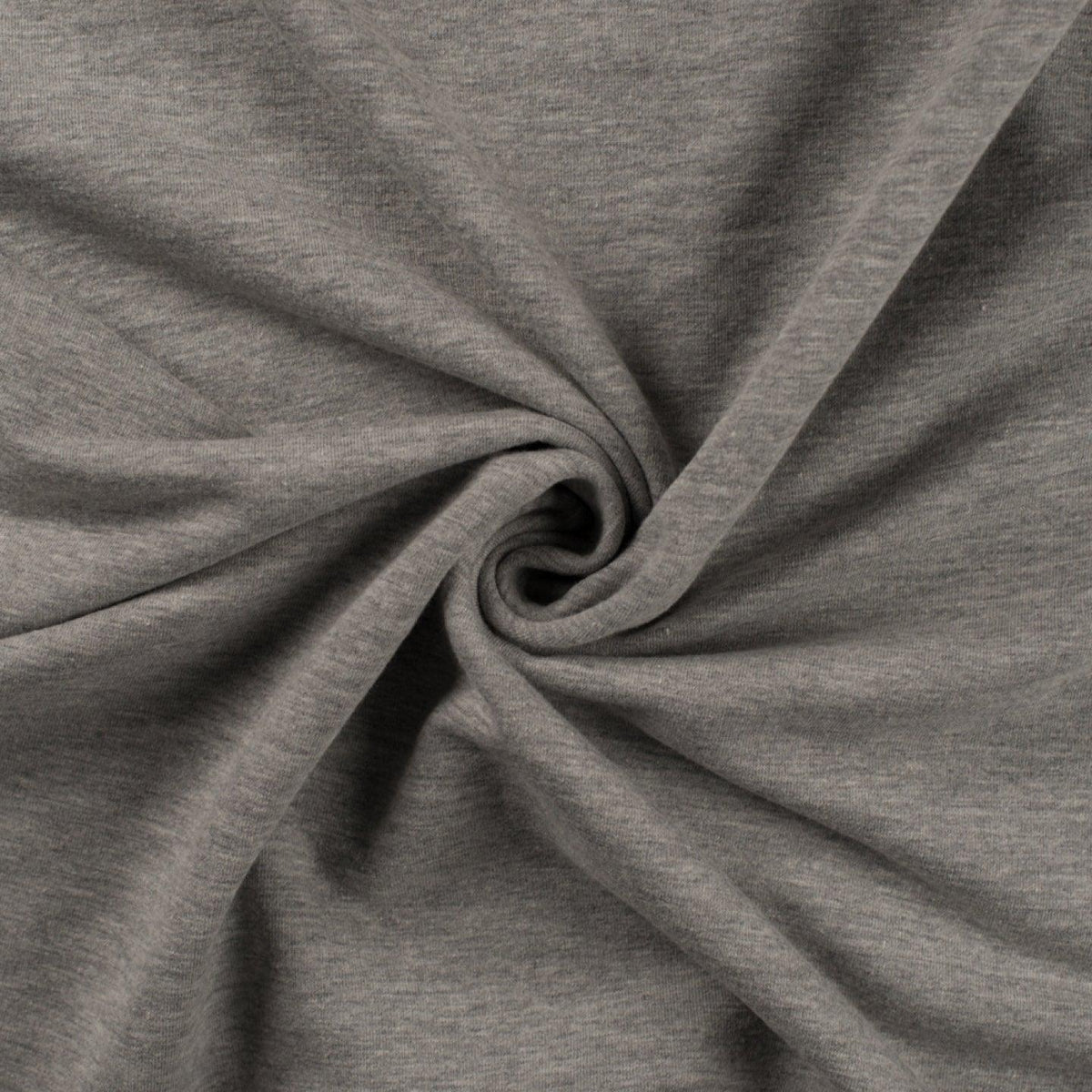 Tubular Rib Knit Fabric - Light Grey Melange ribbing | Jelly Fabrics ...