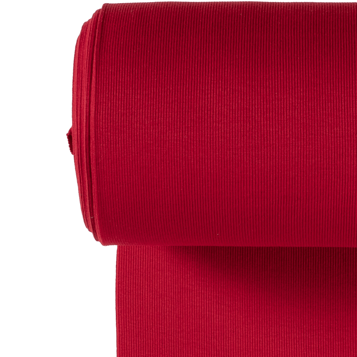 Tubular Rib Fabric (2x2) - Red Ribbing | Jelly Fabrics – Jelly Fabrics Ltd