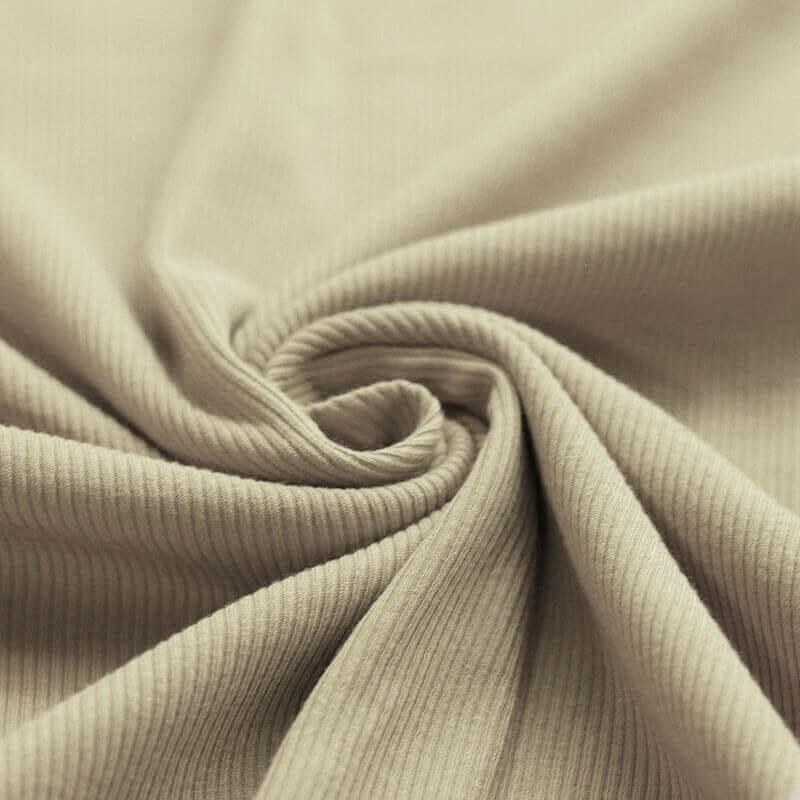 Ribbed Knit Fabric - Natural Beige  Jelly Fabrics – Jelly Fabrics Ltd